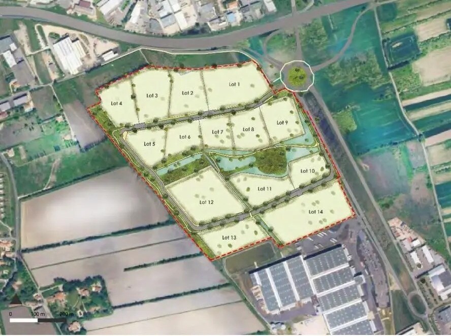 Terrain dans Entraigues-sur-la-Sorgue à vendre Plan de site– Image 1 sur 3