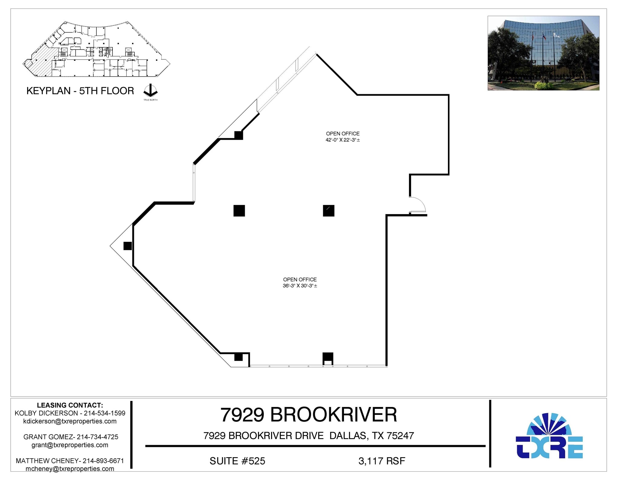 7929 Brookriver Dr, Dallas, TX à louer Plan d’étage– Image 1 sur 1