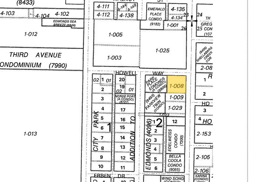610 5th Ave S, Edmonds, WA à louer - Plan cadastral – Image 2 sur 11