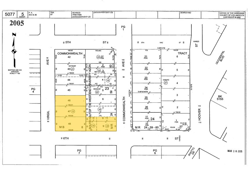 2999 W 6th St, Los Angeles, CA à louer - Plan cadastral – Image 2 sur 19