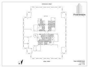 71 Stevenson St, San Francisco, CA à louer Plan d’étage– Image 1 sur 1