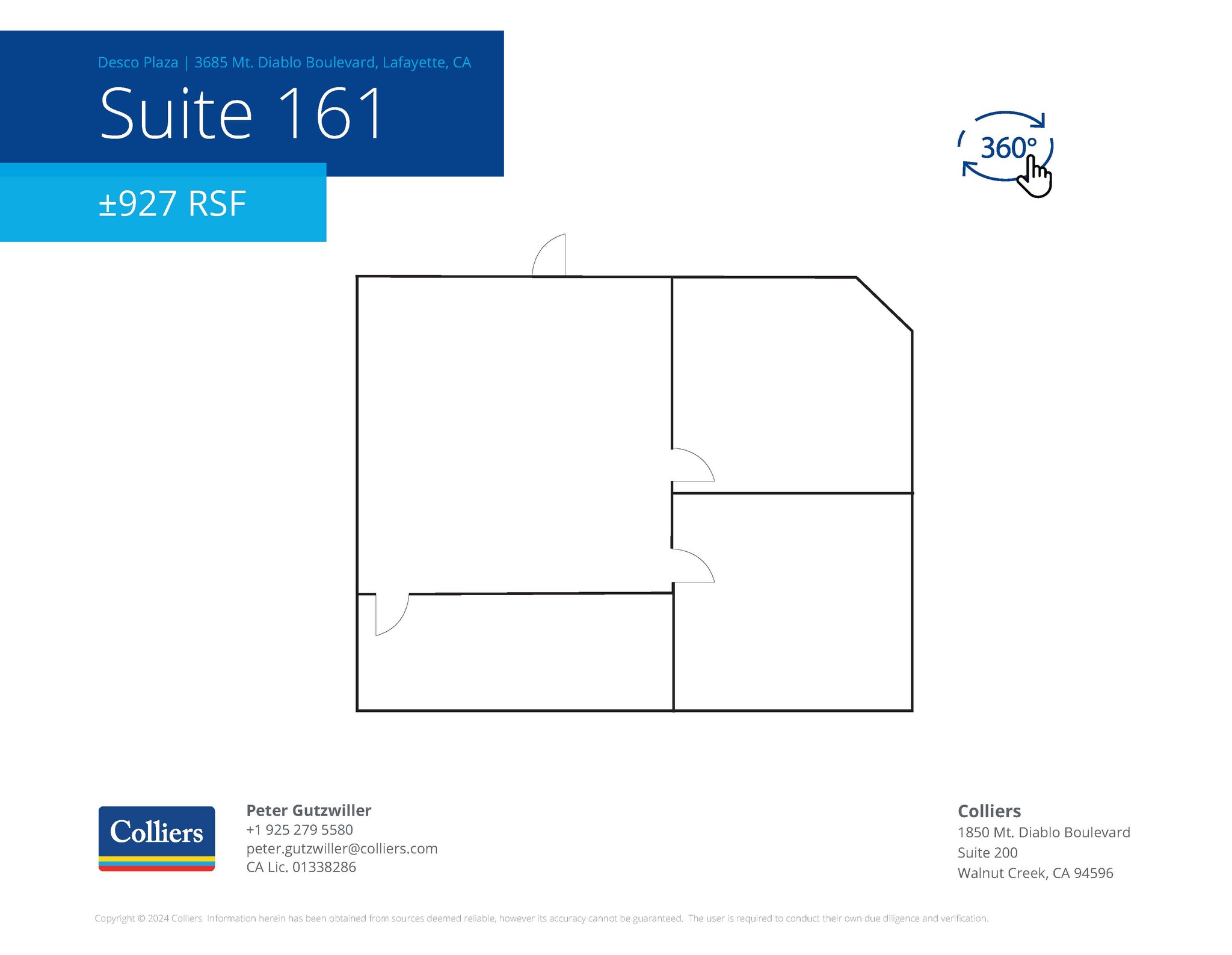 3685 Mount Diablo Blvd, Lafayette, CA à louer Plan d’étage– Image 1 sur 1