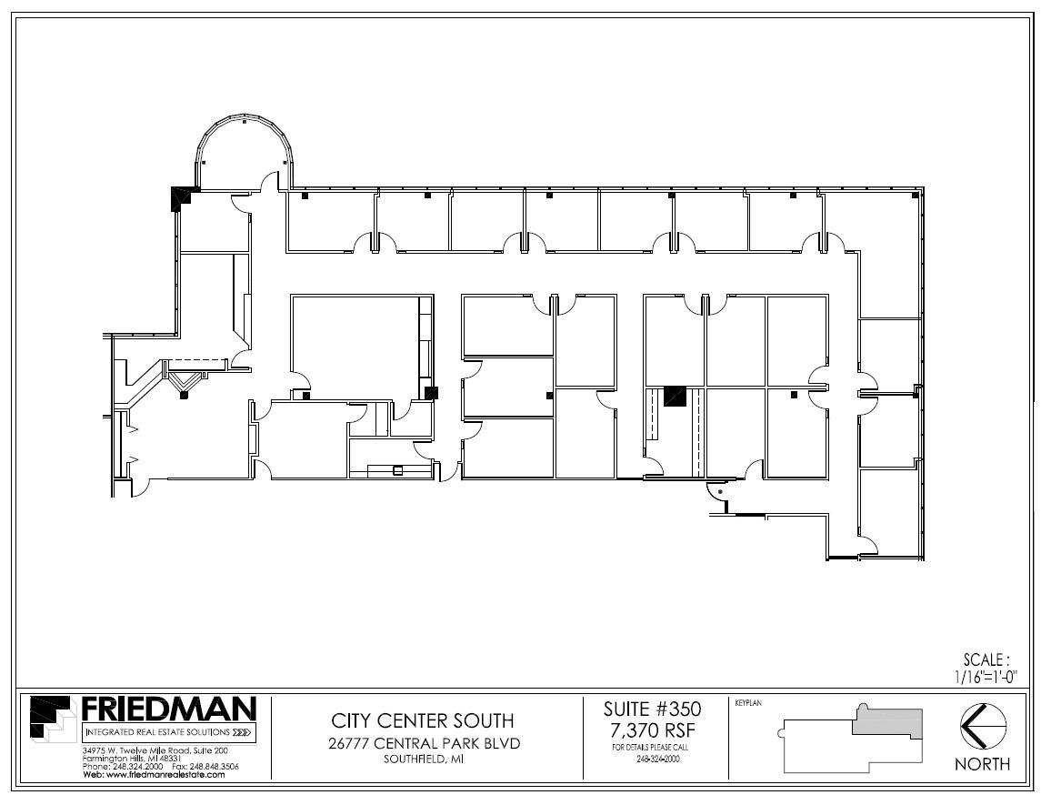 26777-26999 Central Park Blvd, Southfield, MI à louer Plan d’étage– Image 1 sur 3