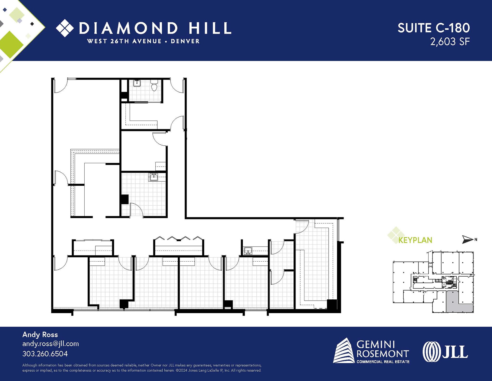 2490 W 26th Ave, Denver, CO à louer Plan d’étage– Image 1 sur 2