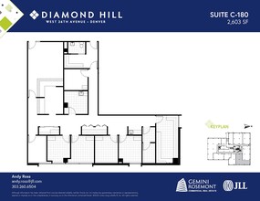 2490 W 26th Ave, Denver, CO à louer Plan d’étage– Image 1 sur 2