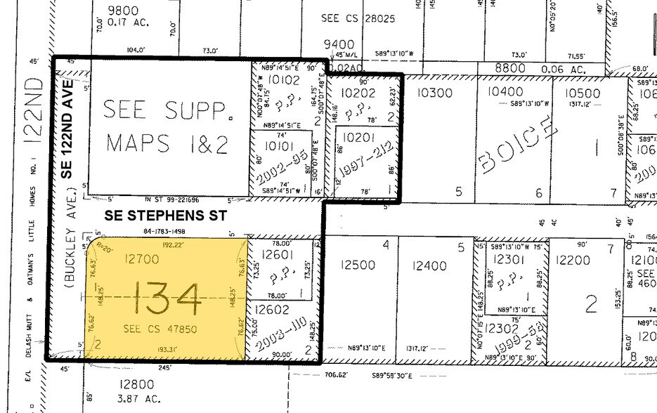 1952 SE 122nd Ave, Portland, OR à vendre - Plan cadastral – Image 2 sur 5