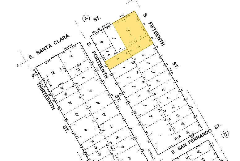 696 E Santa Clara St, San Jose, CA à louer - Plan cadastral – Image 2 sur 4