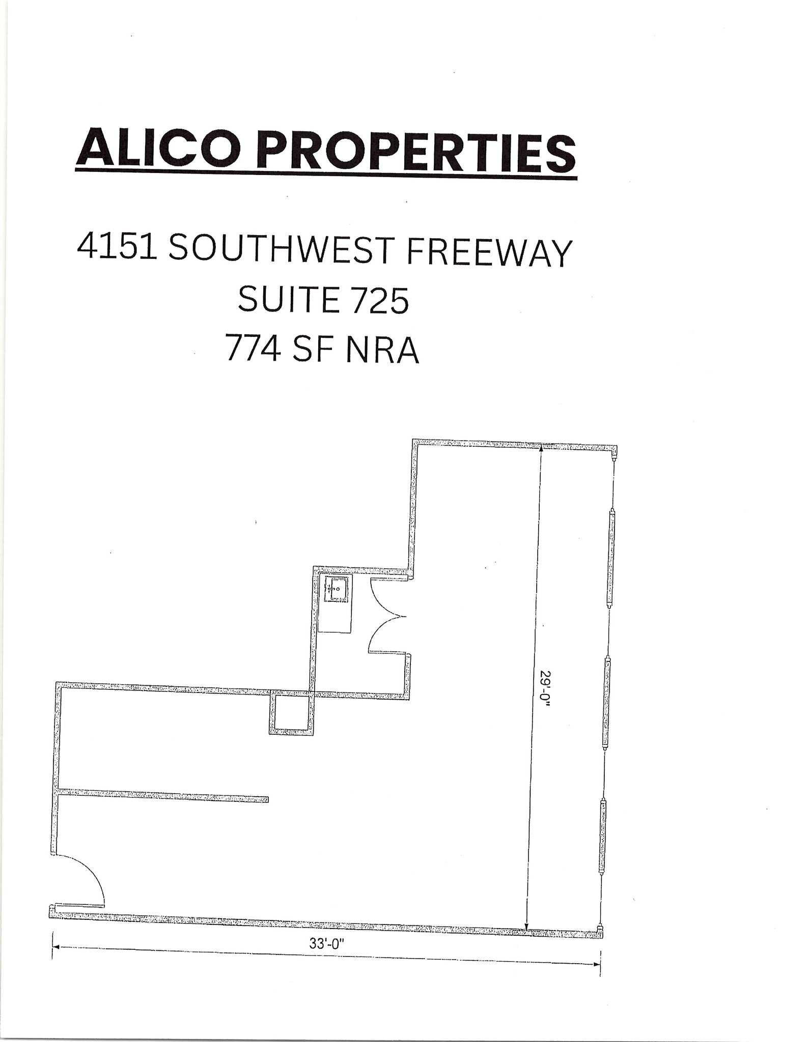 4151 Southwest Fwy, Houston, TX à louer Plan d’étage– Image 1 sur 1