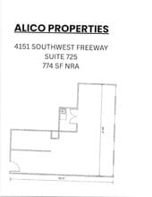4151 Southwest Fwy, Houston, TX à louer Plan d’étage– Image 1 sur 1