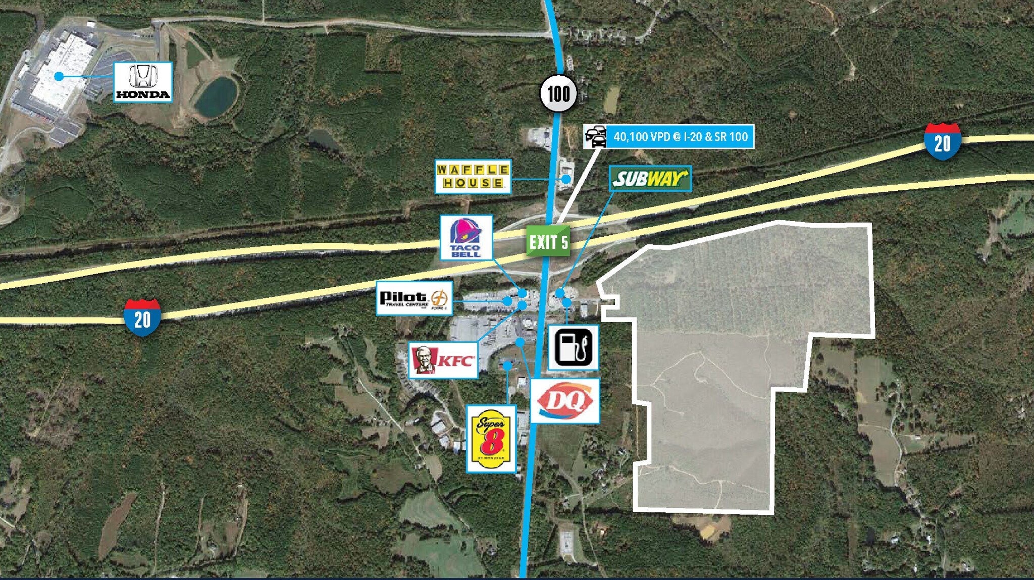 Interstate 20 & 100 sr sr, Tallapoosa, GA à vendre Photo principale– Image 1 sur 2