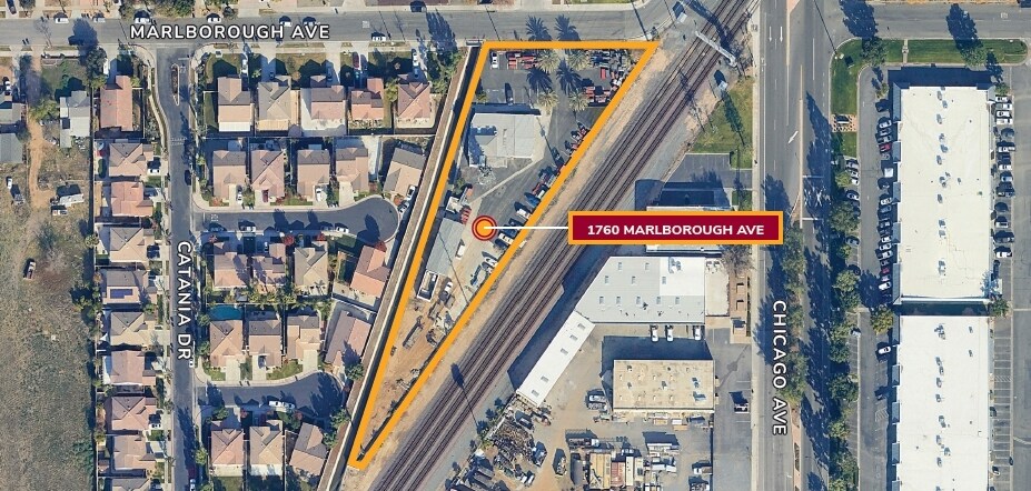 1760 Marlborough Ave, Riverside, CA à vendre - Aérien – Image 3 sur 4