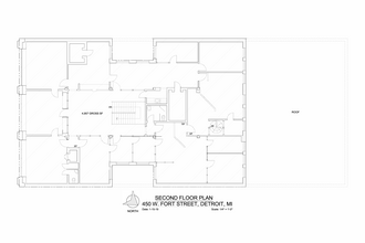 450 W Fort St, Detroit, MI à louer Plan d’étage– Image 1 sur 2