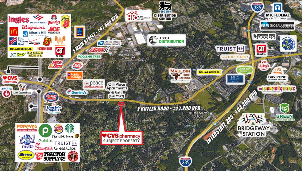 224 E Butler Rd, Mauldin, SC à vendre - Photo de l’immeuble – Image 2 sur 2