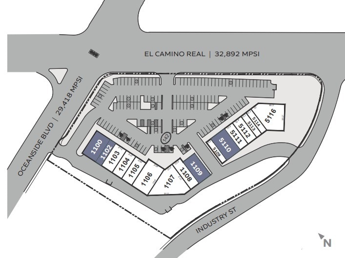 1401 S El Camino Real, Oceanside, CA à louer Plan de site– Image 1 sur 1