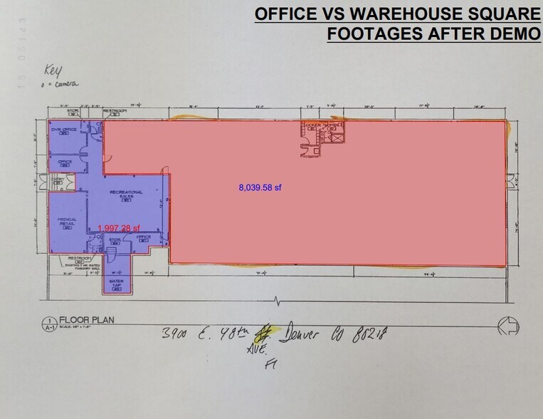 3900 E 48th Ave, Denver, CO à vendre - Plan d’étage – Image 2 sur 2