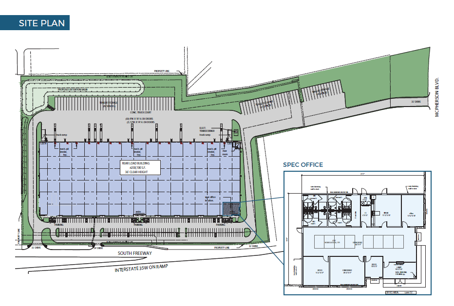 11000 South Freeway, Burleson, TX à louer Plan d’étage– Image 1 sur 1