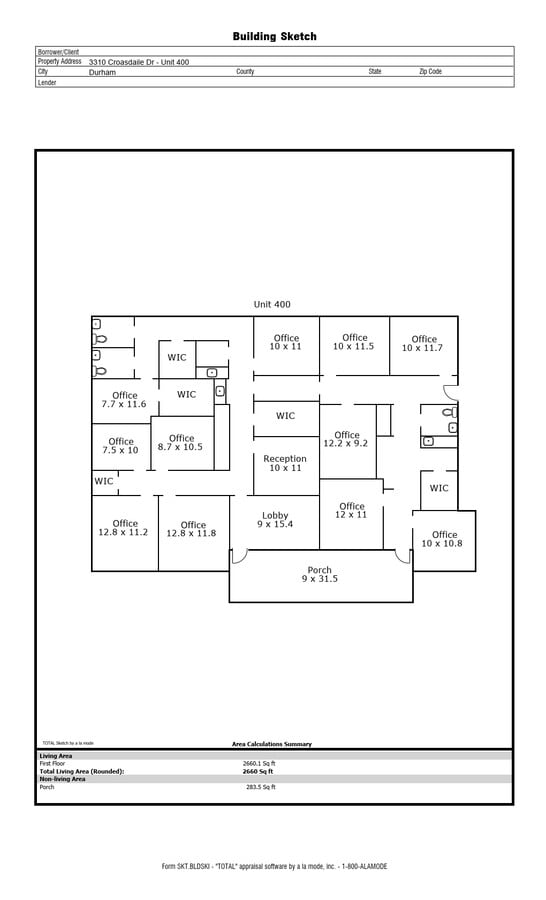 3310 Croasdaile Dr, Durham, NC 27705 - Lot 400 -  - Plan d’étage - Image 2 of 7