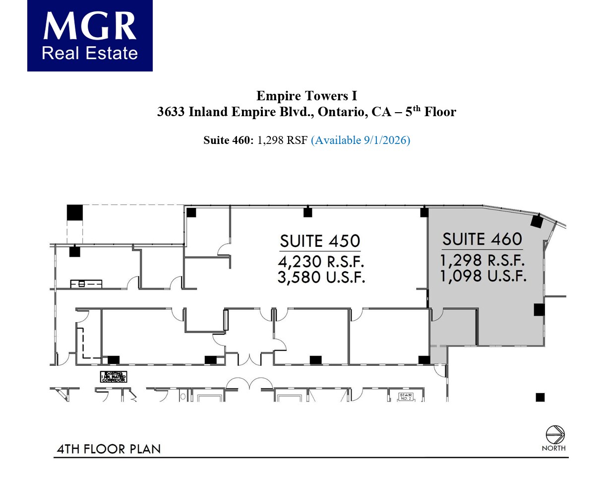 3633 Inland Empire Blvd, Ontario, CA à louer Plan d’étage– Image 1 sur 1