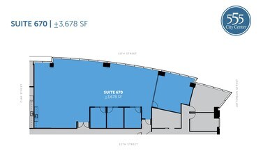 555 12th St, Oakland, CA à louer Plan d’étage– Image 1 sur 1