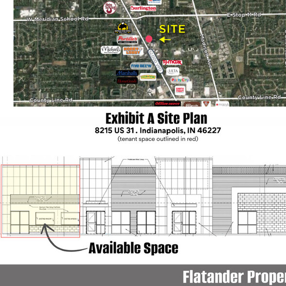 8215 US 31, Indianapolis, IN à louer - Plan de site – Image 1 sur 4