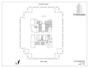 71 Stevenson St, San Francisco, CA à louer Plan d’étage– Image 1 sur 1