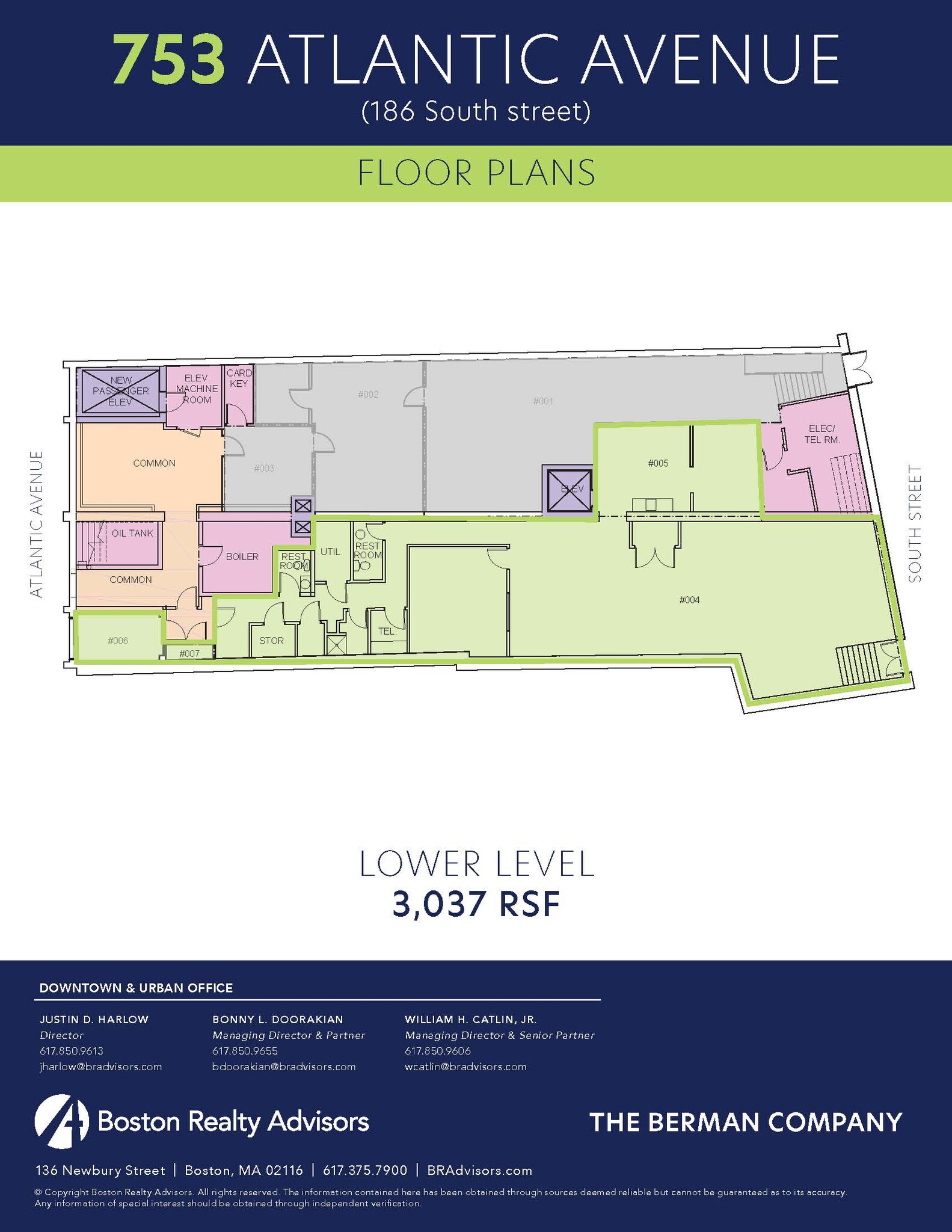 186 South St, Boston, MA à louer Plan d’étage– Image 1 sur 1