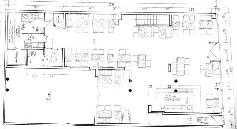 Local commercial dans Cachan à louer - Plan d’étage – Image 1 sur 2