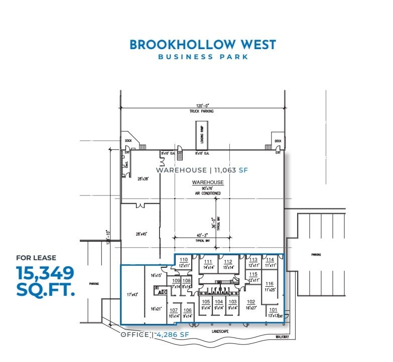 9777 W Gulf Bank Rd, Houston, TX à louer Plan d’étage– Image 1 sur 1