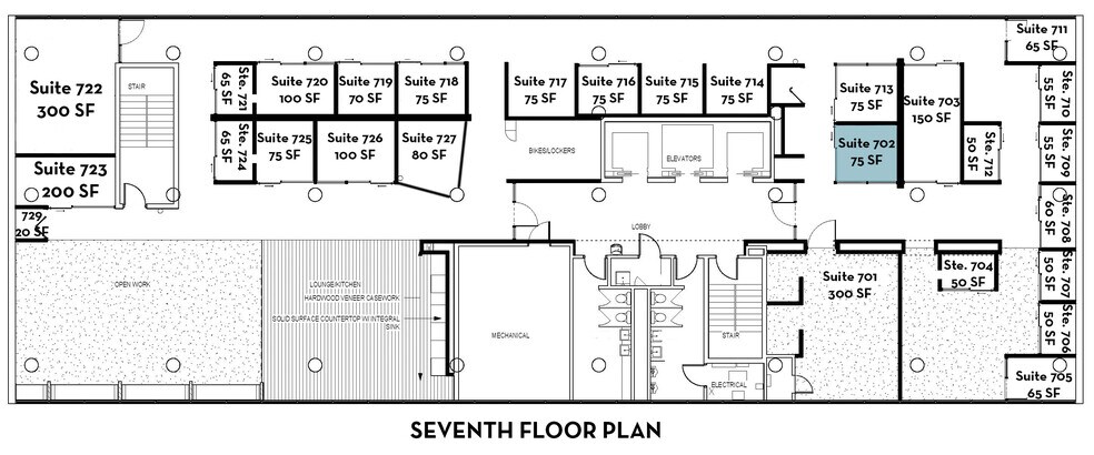 400 Gold Ave SW, Albuquerque, NM à louer - Plan d’étage – Image 3 sur 8