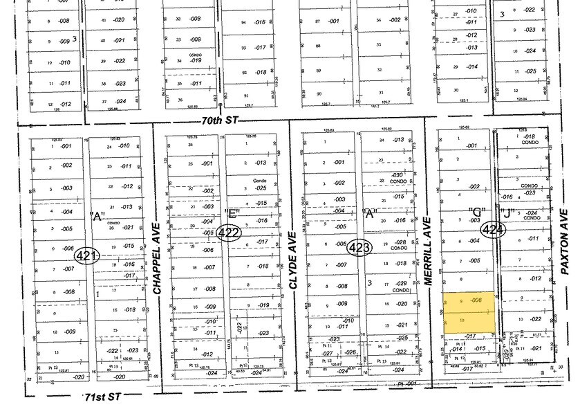 7041 S Merrill Ave, Chicago, IL à vendre - Plan cadastral – Image 2 sur 8