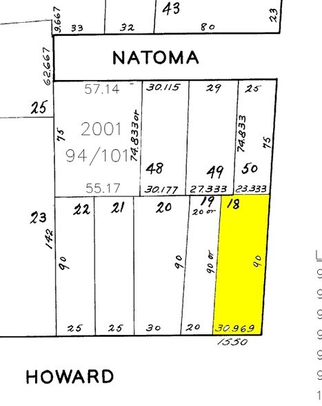 1554 Howard St, San Francisco, CA à louer - Plan cadastral – Image 2 sur 4