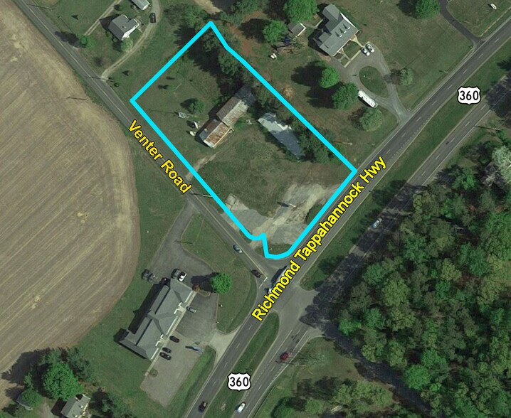 Venter Road & Richmond Tappahannock Hwy, Aylett, VA à vendre - Aérien – Image 1 sur 5