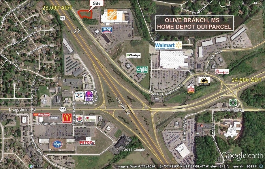 Goodman Rd & Hwy 78, Olive Branch, MS à vendre - Photo principale – Image 1 sur 3