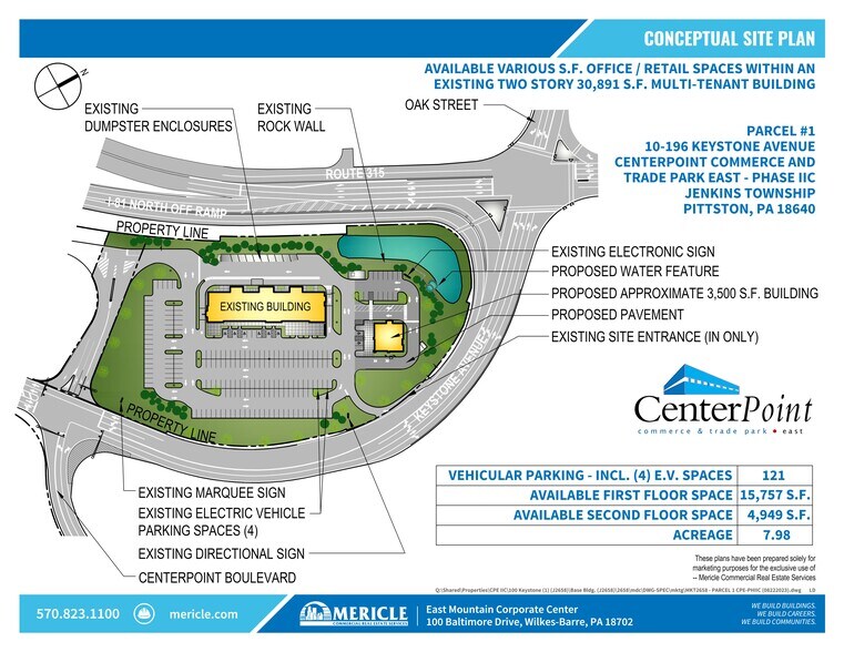 100 Keystone Ave, Pittston, PA à louer - Plan de site – Image 1 sur 11