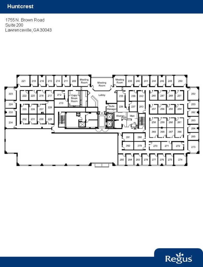 1755 N Brown Rd, Lawrenceville, GA à louer Plan d’étage– Image 1 sur 1