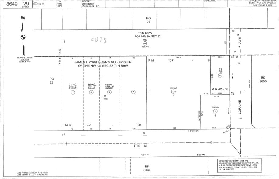 1041 E Route 66, Glendora, CA à vendre - Plan cadastral – Image 2 sur 2