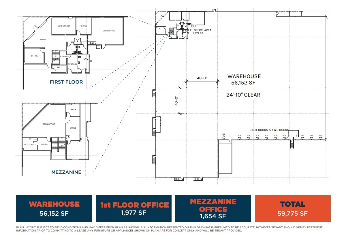 10509 Business Dr, Fontana, CA à louer Plan d’étage– Image 1 sur 1