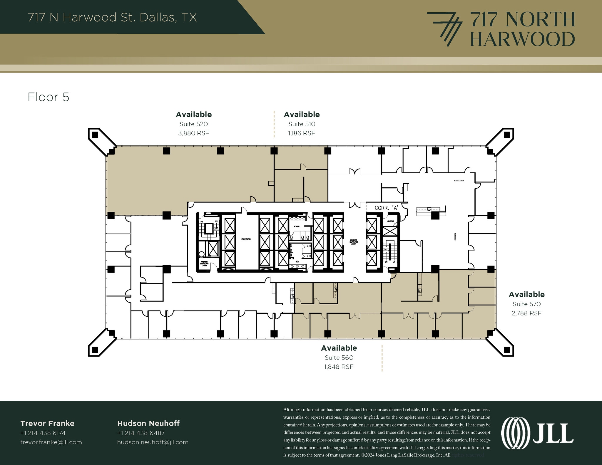 717 N Harwood St, Dallas, TX à louer Plan d’étage– Image 1 sur 1