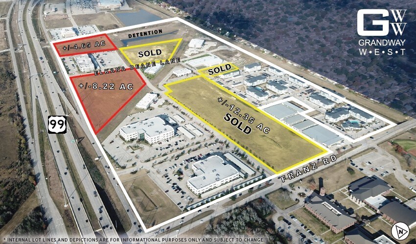 Grand Pky & Franz Rd, Katy, TX à vendre - Aérien – Image 2 sur 4