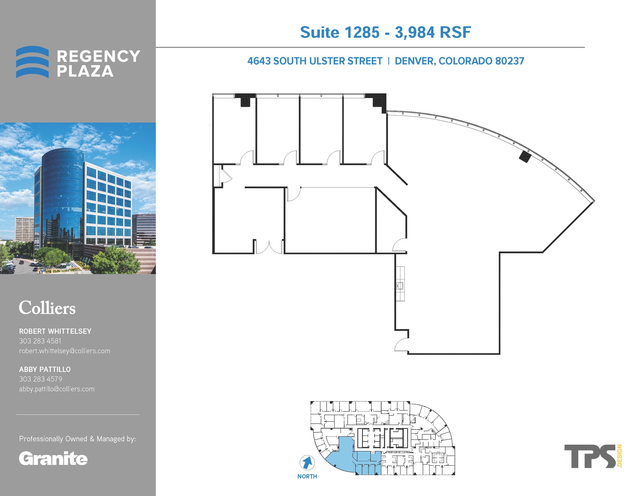 4643 S Ulster St, Denver, CO à louer Plan d’étage– Image 1 sur 1