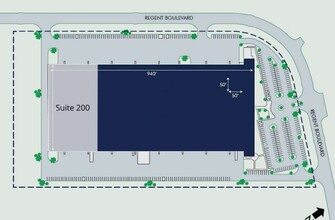 2500 Regent Blvd, Dallas, TX à louer Plan d’étage– Image 2 sur 2