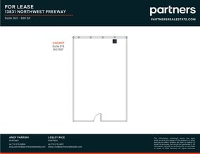 13831 Northwest Fwy, Houston, TX à louer Plan de site– Image 1 sur 1