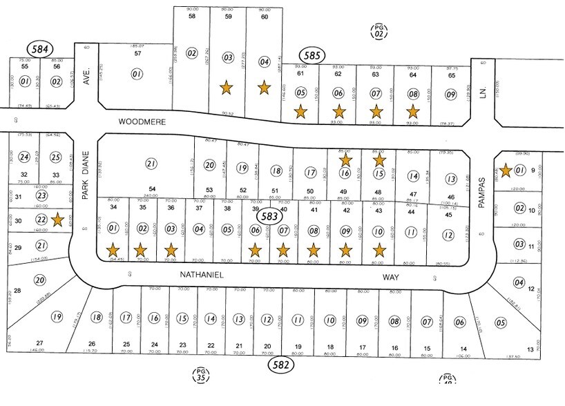 5906 Woodmere Dr, Bakersfield, CA à vendre - Plan cadastral – Image 2 sur 2