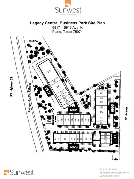 6905 K Ave, Plano, TX à louer - Plan de site – Image 3 sur 8