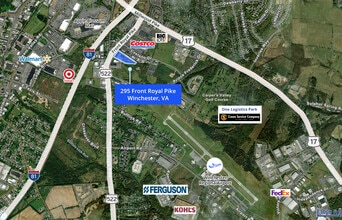 295 Front Royal Pike, Winchester, VA - VUE AÉRIENNE  vue de carte