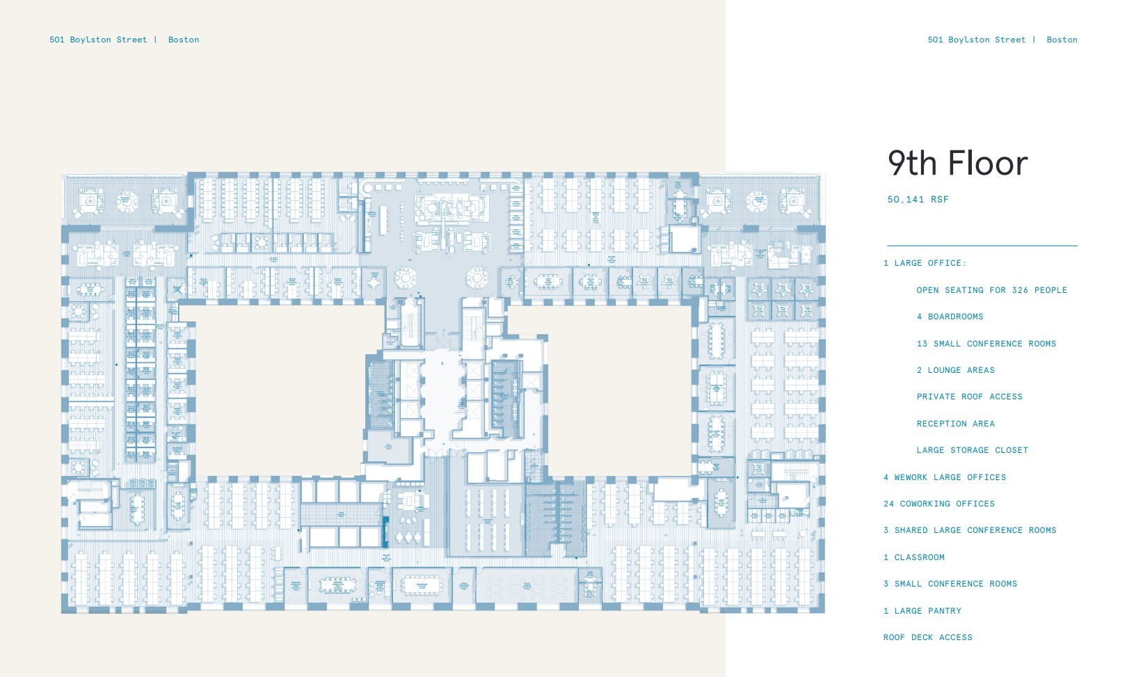 501 boylston St, Boston, MA à louer Plan d’étage– Image 1 sur 1