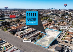 11111 S Prairie Ave, Inglewood, CA - Vue aérienne vue de carte