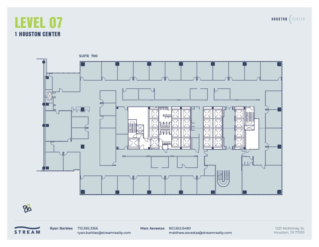 1221 McKinney St, Houston, TX à louer Plan d’étage– Image 1 sur 1