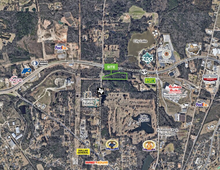 2103 Sayers St, Lufkin, TX à vendre - Aérien – Image 2 sur 4