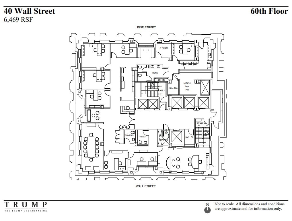 40 Wall St, New York, NY à louer Plan d’étage– Image 1 sur 1